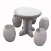 Outdoor GraniteTable and Bench