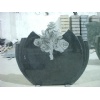 Black granite monument
