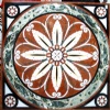 Marble mosaic medallion