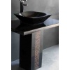 Shanxi Black Pedestal Sink