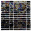 Glass mosaic tiles