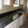Countertops of color black granite
