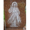 Granite red tombstone