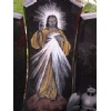 Black granite tombstone