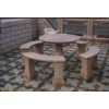 Red granite bench, table Red granite bench, table