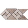 Noce Travertine Mosaic Border