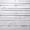 Statuario Venato 1x6 Marble Mosaic