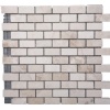 Fiorito Beige 1x2 Tumbled Marble Mosaic