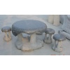 Stone table and bench 01
