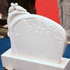 White Marble Tombstone