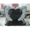 Impala Black G654 granite tombstone monuments head