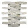 White travertine mosaic