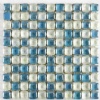 Blue glass mosaic