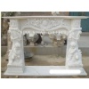 Carving White Marble fireplace
