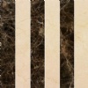 crema marfil, dark emperador mosaic