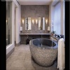 Black Basalt Stone Bath Tub