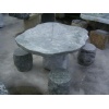 Stone table and bench 03