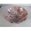 red marble basin