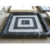 Negro marquina marble shower tray