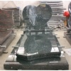 Blue pearl granite tombstone