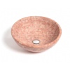 Red Travertine Mosaic Bowl