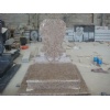 Peach blossom granite tombstone