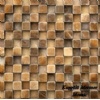 Dark Unfilled Travertine Mosaic K17