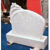 Pearl White Tombstone, Granite Monument