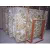 white onyx brown marble slab