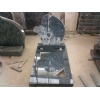 Blue pearl granite tombstone