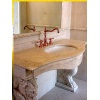 travertine vanity