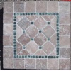 Travertino Noce 15x15 met Verde Guetamela