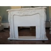 White marble fireplace