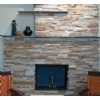 Ledgestone Red Rock Fireplace