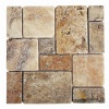 Tumbled Scabos Travertine French Pattern