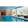 Simyra Brossato Limestone floors, pool coping and