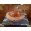 Louisa blue granite vanitytop,hand carved teak sin