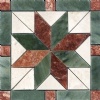 Square marble mosaic
