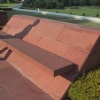 Agra Red Sandstone Honed Bench