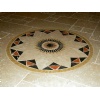 Rosone-travertine marble madellion