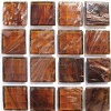 Glass Tile Mosaics Dark Brown