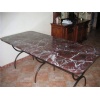 Rosso Levanto marble tabletop
