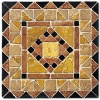 Travertine-Marble Mosaic Composition