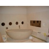 Beige Limestone Carved Bath Tub