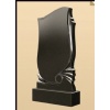 Black granite tombstone
