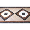 Floor covering with marble