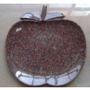 Red granite carved plate