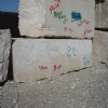 Super white travertine block