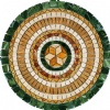 Mosaic Medallion- Mixed Travertine-Marble