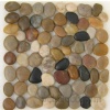 Mixed pebble mosaic